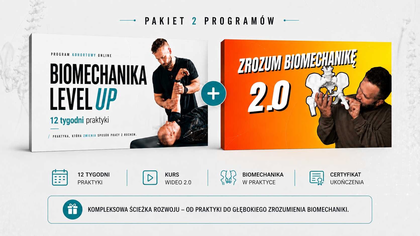 Mockup kursu Zrozum Biomechanikę 2.0